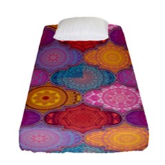 Vintage Love Mandala Fitted Sheet (single Size) by designsbymallika