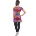 Vintage Love Mandala Puff Sleeve Tunic Top View2