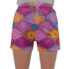 Vintage Love Mandala Sleepwear Shorts by designsbymallika