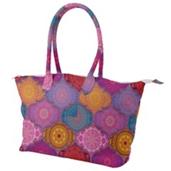 Vintage Love Mandala Canvas Shoulder Bag by designsbymallika