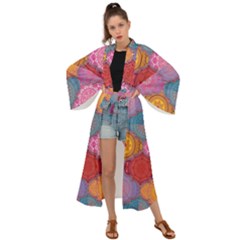 Vintage Love Mandala Maxi Kimono by designsbymallika