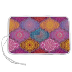 Vintage Love Mandala Pen Storage Case (m) by designsbymallika