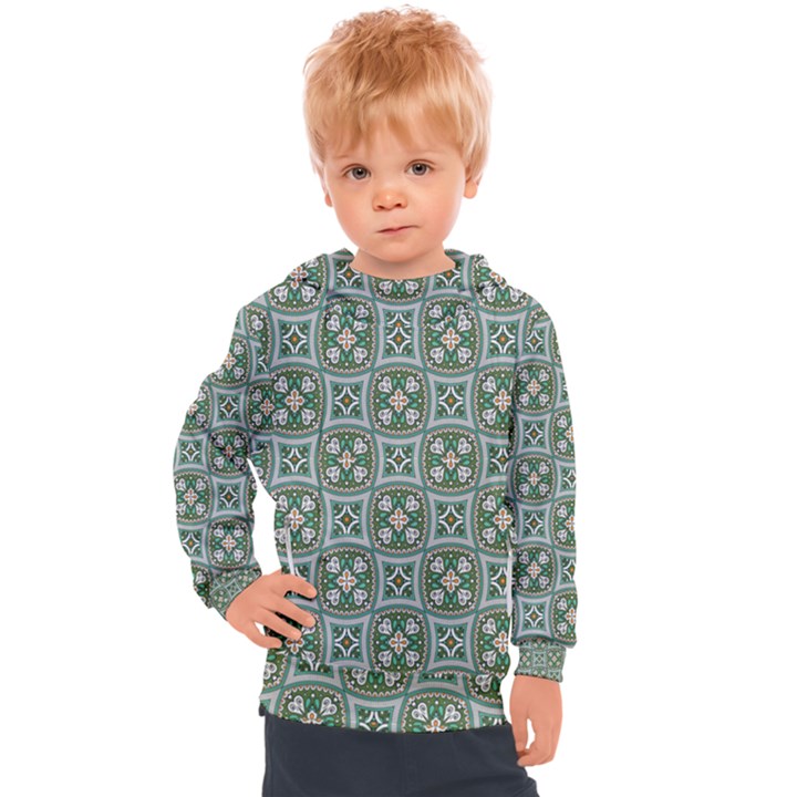 Ornamental Pattern Kids  Hooded Pullover