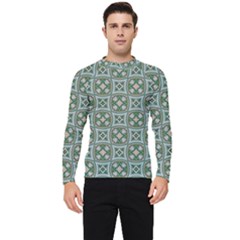 Ornamental Pattern Men s Long Sleeve Rash Guard by designsbymallika