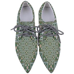 Ornamental Pattern Pointed Oxford Shoes by designsbymallika