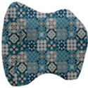 Ceramic Tile Pattern Velour Head Support Cushion View3