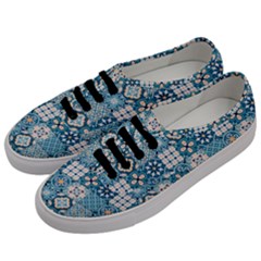 Ceramic Tile Pattern Men s Classic Low Top Sneakers by designsbymallika