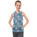 Ceramic Tile Pattern Kids  Sleeveless Hoodie View1