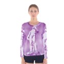 Modul Statue Greek Athlete Vaporwave Women s Long Sleeve Tee View1