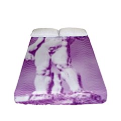 Modul Statue Greek Athlete Vaporwave Fitted Sheet (full/ Double Size)