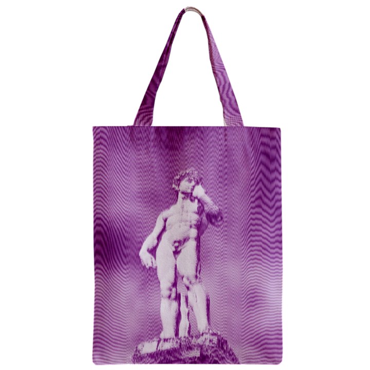 Modul Statue Greek Athlete Vaporwave Zipper Classic Tote Bag