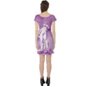 Modul Statue Greek Athlete Vaporwave Short Sleeve Skater Dress View2