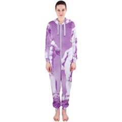 Modul Statue Greek Athlete Vaporwave Hooded Jumpsuit (ladies) 