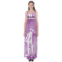 Modul Statue Greek Athlete Vaporwave Empire Waist Maxi Dress by GrenarLab