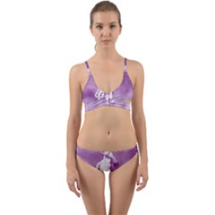 Modul Statue Greek Athlete Vaporwave Wrap Around Bikini Set