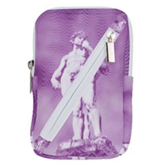 Modul Statue Greek Athlete Vaporwave Belt Pouch Bag (large) by GrenarLab