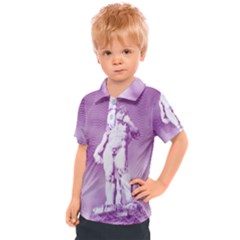 Modul Statue Greek Athlete Vaporwave Kids  Polo Tee