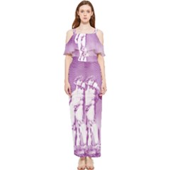 Modul Statue Greek Athlete Vaporwave Draped Sleeveless Chiffon Jumpsuit by GrenarLab