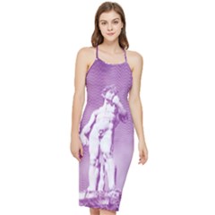 Modul Statue Greek Athlete Vaporwave Bodycon Cross Back Summer Dress by GrenarLab