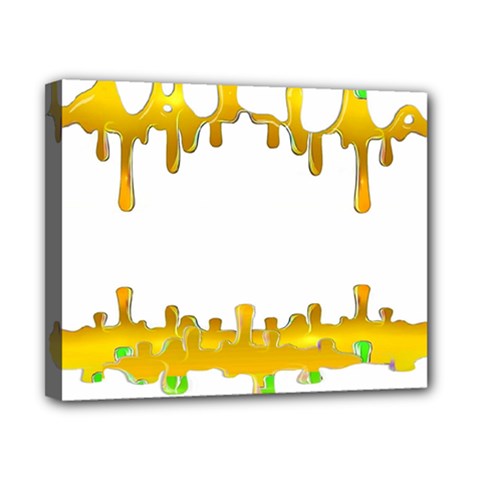 Dripping Paint In Wonderful Colors Canvas 10  X 8  (stretched) by pepitasart