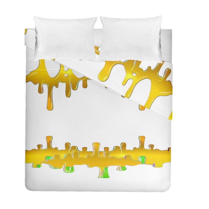 Dripping Paint In Wonderful Colors Duvet Cover Double Side (Full/ Double Size)