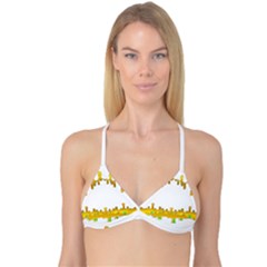 Dripping Paint In Wonderful Colors Reversible Tri Bikini Top by pepitasart