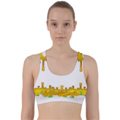 Dripping Paint In Wonderful Colors Back Weave Sports Bra by pepitasart