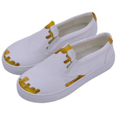 Dripping Paint In Wonderful Colors Kids  Canvas Slip Ons by pepitasart