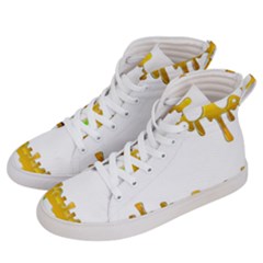 Dripping Paint In Wonderful Colors Men s Hi-top Skate Sneakers by pepitasart