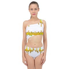 Dripping Paint In Wonderful Colors Spliced Up Two Piece Swimsuit by pepitasart