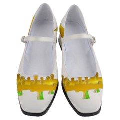 Dripping Paint In Wonderful Colors Women s Mary Jane Shoes