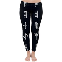 Ogham Rune Set Complete Inverted Classic Winter Leggings