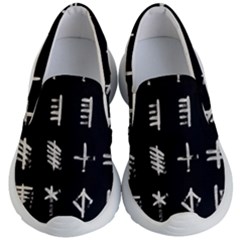 Ogham Rune Set Complete Inverted Kids Lightweight Slip Ons