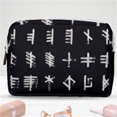 Ogham Rune Set Complete Inverted Make Up Pouch (medium)