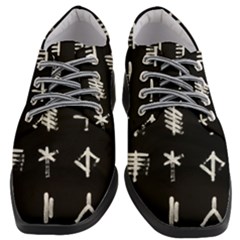 Ogham Rune Set Complete Inverted Women Heeled Oxford Shoes