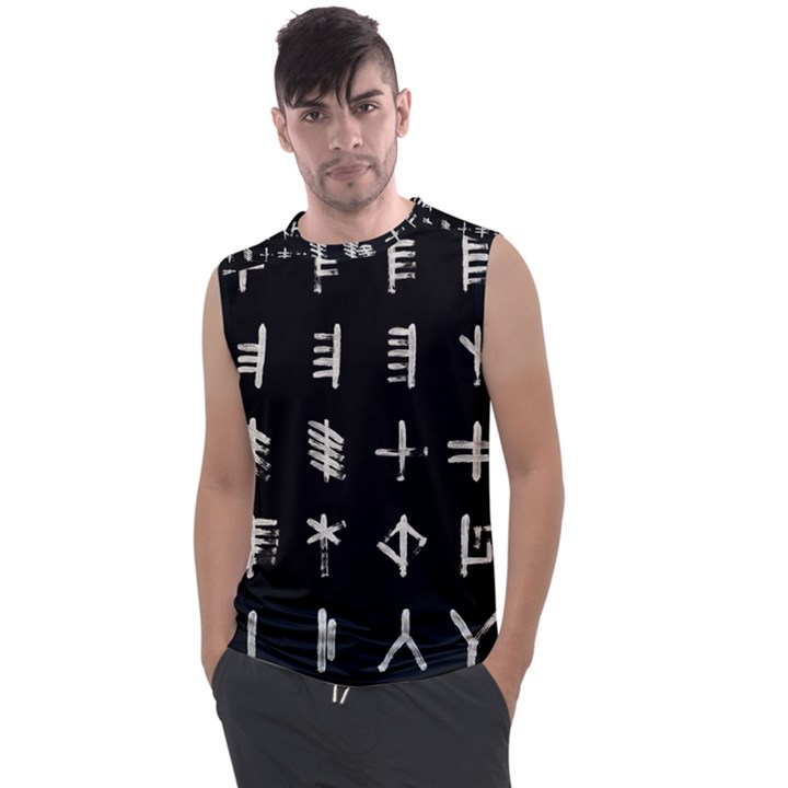 Ogham Rune Set Complete Inverted Men s Regular Tank Top