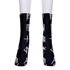 Ogham Rune Set Complete Inverted Men s Crew Socks by WetdryvacsLair