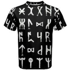 Macromannic Runes Collected Inverted Men s Cotton Tee by WetdryvacsLair