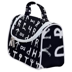 Macromannic Runes Collected Inverted Satchel Handbag by WetdryvacsLair