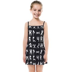 Macromannic Runes Collected Inverted Kids  Summer Sun Dress by WetdryvacsLair