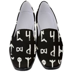 Macromannic Runes Collected Inverted Women s Classic Loafer Heels by WetdryvacsLair