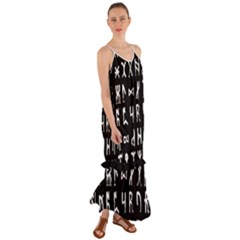 Macromannic Runes Collected Inverted Cami Maxi Ruffle Chiffon Dress by WetdryvacsLair