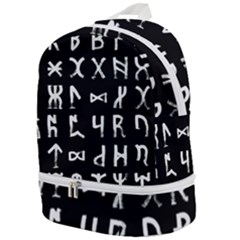 Macromannic Runes Collected Inverted Zip Bottom Backpack by WetdryvacsLair