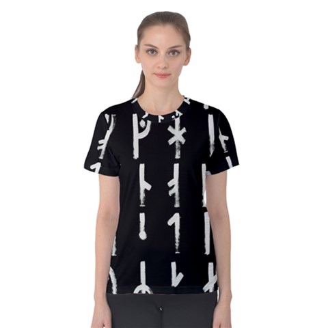 Medieval Runes Collected Inverted Complete Women s Cotton Tee by WetdryvacsLair