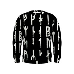 Medieval Runes Collected Inverted Complete Kids  Sweatshirt by WetdryvacsLair