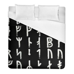 Medieval Runes Collected Inverted Complete Duvet Cover (full/ Double Size) by WetdryvacsLair