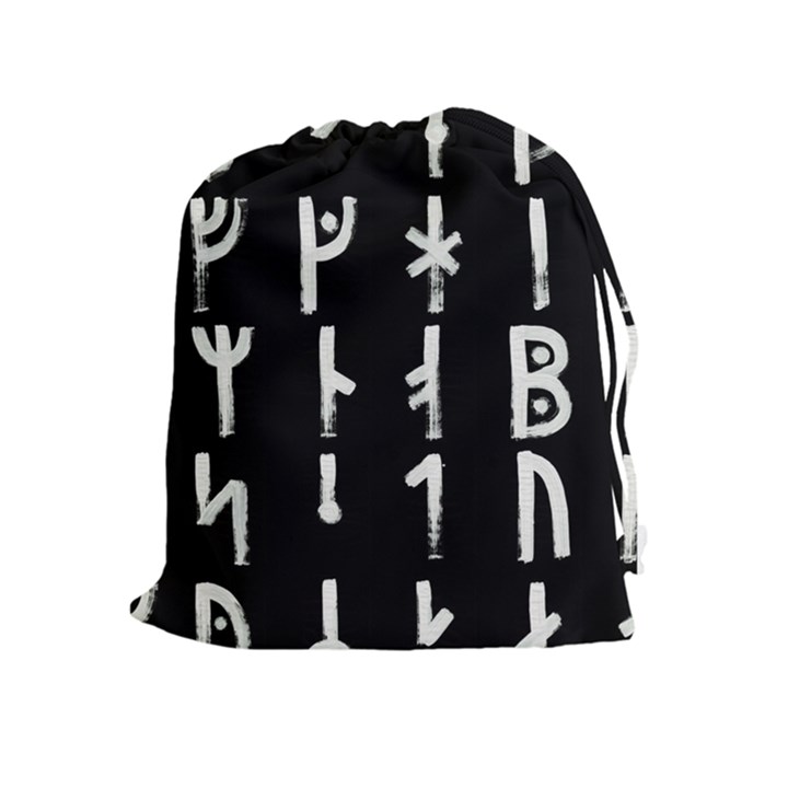 Medieval Runes Collected Inverted Complete Drawstring Pouch (XL)