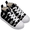 Medieval Runes Collected Inverted Complete Kids  Mid-Top Canvas Sneakers View3