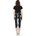 Medieval Runes Collected Inverted Complete Inside Out Lightweight Velour Capri Leggings  View2