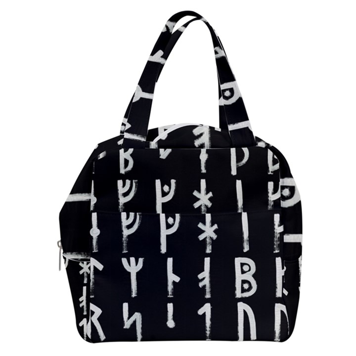 Medieval Runes Collected Inverted Complete Boxy Hand Bag